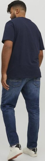 Jack & Jones CORP Logo T-Shirt Navy/PLAY 4 - Tricouri - Tricouri Bărbați Mărimi Mari