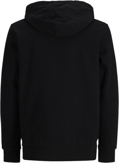 Jack & Jones CORP LOGO PLAY 4 Print Hoodie Black - Pulovere & hanorace - Pulovere & Hanorace Bărbați Mărimi Mari