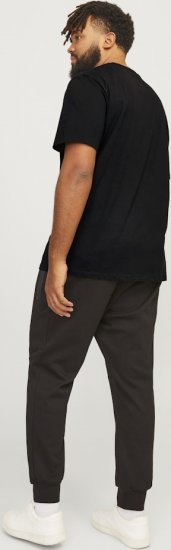 Jack & Jones CORP Logo T-Shirt Black - Tricouri - Tricouri Bărbați Mărimi Mari
