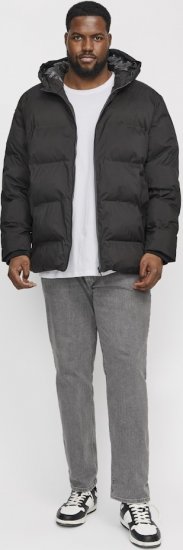 Jack & Jones CORP Logo T-Shirt White w Small Black Print - Tricouri - Tricouri Bărbați Mărimi Mari