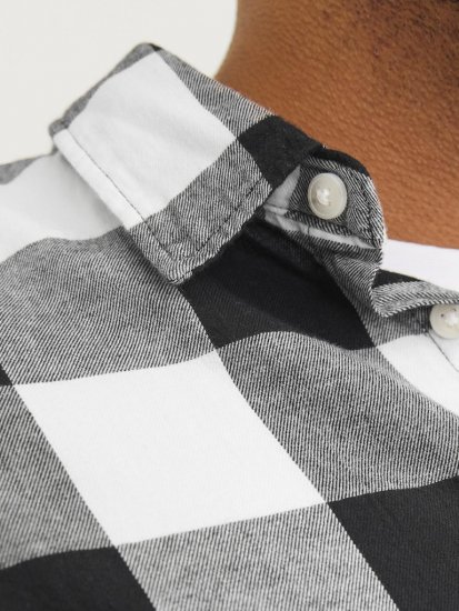 Jack & Jones Gingham L/S Shirt Whisper White - Cămăși - Cămăși Bărbați Mărimi Mari