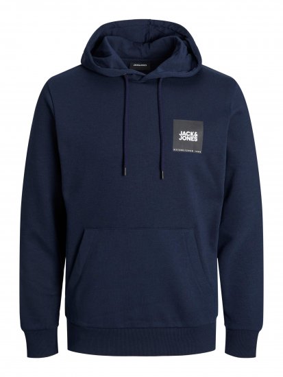 Jack & Jones JJLOCK SWEAT HOOD Navy - Pulovere & hanorace - Pulovere & Hanorace Bărbați Mărimi Mari