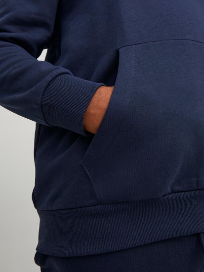 Jack & Jones JJLOCK SWEAT HOOD Navy - Pulovere & hanorace - Pulovere & Hanorace Bărbați Mărimi Mari