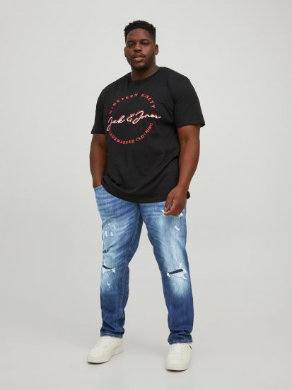 Jack & Jones JJIGLENN JJSEAL Blue Denim Jeans - Blugi & pantaloni - Blugi & Pantaloni Bărbați Mărimi Mari