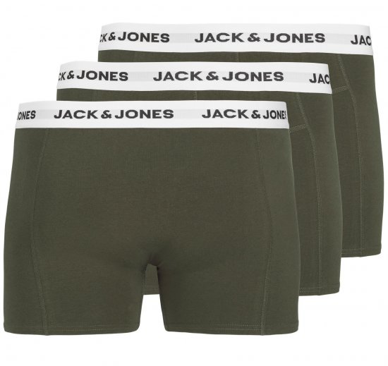 Jack & Jones JACBASIC Boxers 3-pack Green - Lenjerie intimă & costum baie - Lenjerie Intimă Bărbați Mărimi Mari