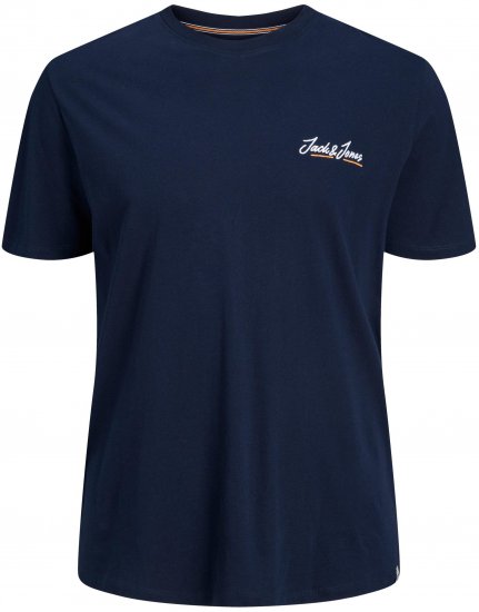 Jack & Jones JORPAUL TONS TEE Navy - Tricouri - Tricouri Bărbați Mărimi Mari