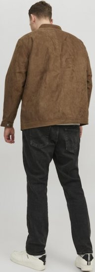 Jack & Jones Rocky Urban Rider Leather Jacket Brown - Geci - Geci Bărbați Mărimi Mari