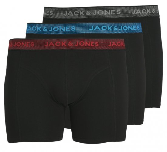Jack & Jones WAISTBAND Trunks 3-Pack Asphalt - Lenjerie intimă & costum baie - Lenjerie Intimă Bărbați Mărimi Mari