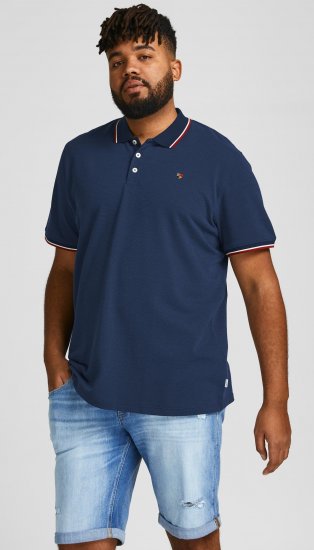 Jack & Jones JPRWINBLU Poloshirt Navy Blazer - Tricouri polo - Tricouri Polo Bărbați Mărimi Mari