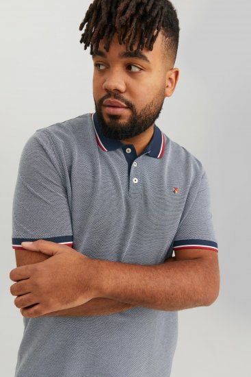 Jack & Jones JPRWINBLU Poloshirt Mood Indigo - Tricouri polo - Tricouri Polo Bărbați Mărimi Mari