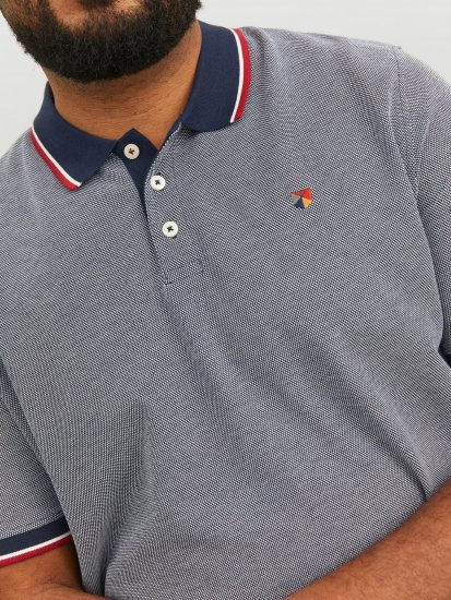Jack & Jones JPRWINBLU Poloshirt Mood Indigo - Tricouri polo - Tricouri Polo Bărbați Mărimi Mari