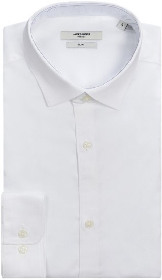 Jack & Jones CARDIFF Dress Shirt White - Cămăși - Cămăși Bărbați Mărimi Mari