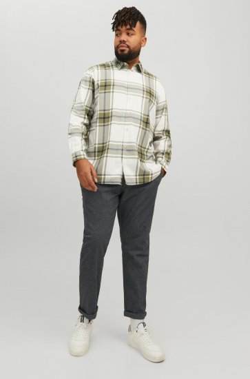 Jack & Jones JORJOSHUA Checked Shirt Dusty Olive - Cămăși - Cămăși Bărbați Mărimi Mari