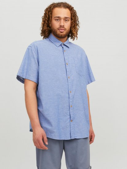 Jack & Jones JORABEL Casual Shirt Ensign Blue - Cămăși - Cămăși Bărbați Mărimi Mari