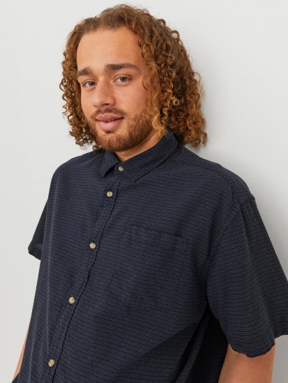 Jack & Jones JORABEL Casual Shirt Navy - Cămăși - Cămăși Bărbați Mărimi Mari