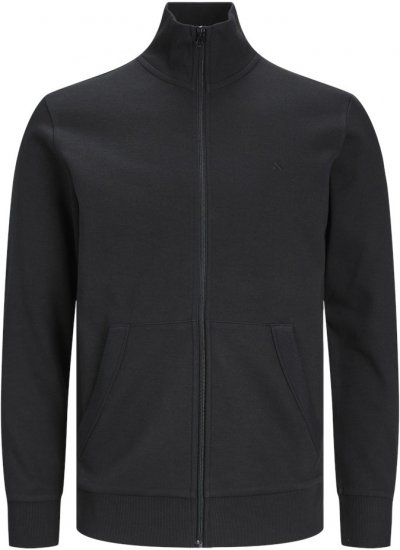 Jack & Jones PAULOS Turtleneck Zip Sweatshirt Black - Pulovere & hanorace - Pulovere & Hanorace Bărbați Mărimi Mari