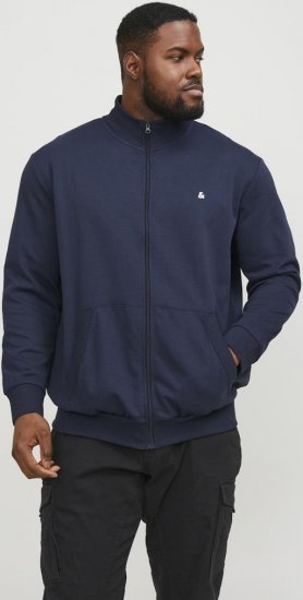 Jack & Jones PAULOS Turtleneck Zip Sweatshirt Navy Blazer - Pulovere & hanorace - Pulovere & Hanorace Bărbați Mărimi Mari