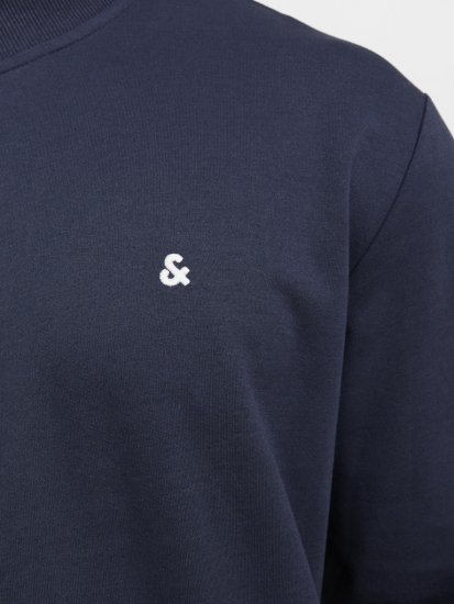 Jack & Jones PAULOS Turtleneck Zip Sweatshirt Navy Blazer - Pulovere & hanorace - Pulovere & Hanorace Bărbați Mărimi Mari