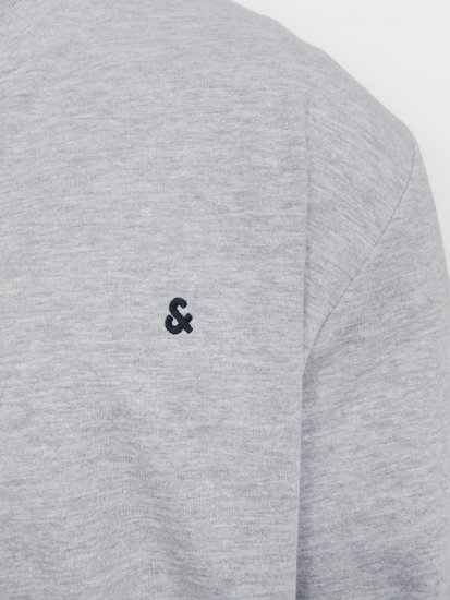 Jack & Jones PAULOS Turtleneck Zip Sweatshirt Light Grey Melange - Pulovere & hanorace - Pulovere & Hanorace Bărbați Mărimi Mari