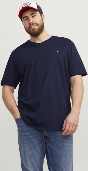 Jack & Jones PAULOS T-Shirt Navy Blazer - Tricouri - Tricouri Bărbați Mărimi Mari