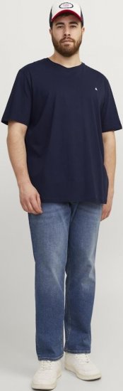 Jack & Jones PAULOS T-Shirt Navy Blazer - Tricouri - Tricouri Bărbați Mărimi Mari