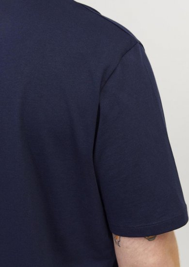 Jack & Jones PAULOS T-Shirt Navy Blazer - Tricouri - Tricouri Bărbați Mărimi Mari