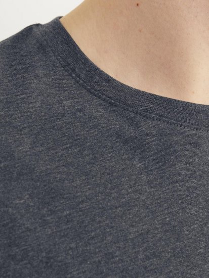 Jack & Jones PAULOS T-Shirt Dark Grey Melange - Tricouri - Tricouri Bărbați Mărimi Mari