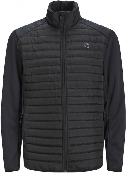 Jack & Jones MULTI SET-IN Sleeves Quilted Jacket With Collar Black - Geci - Geci Bărbați Mărimi Mari