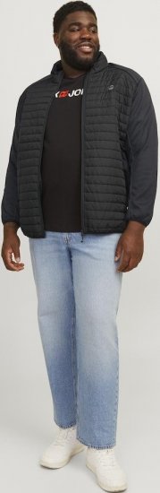 Jack & Jones MULTI SET-IN Sleeves Quilted Jacket With Collar Black - Geci - Geci Bărbați Mărimi Mari