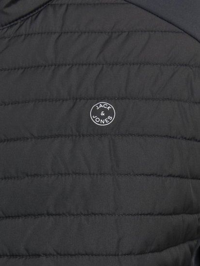 Jack & Jones MULTI SET-IN Sleeves Quilted Jacket With Collar Black - Geci - Geci Bărbați Mărimi Mari