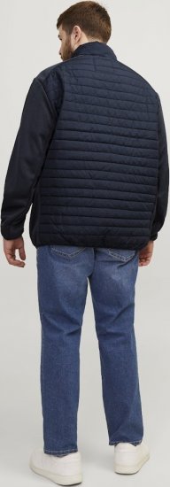 Jack & Jones MULTI SET-IN Sleeves Quilted Jacket With Collar Navy Blazer - Geci - Geci Bărbați Mărimi Mari