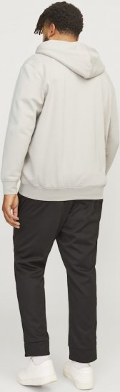 Jack & Jones ESTERBRO Zip Hoodie Light Grey - Pulovere & hanorace - Pulovere & Hanorace Bărbați Mărimi Mari