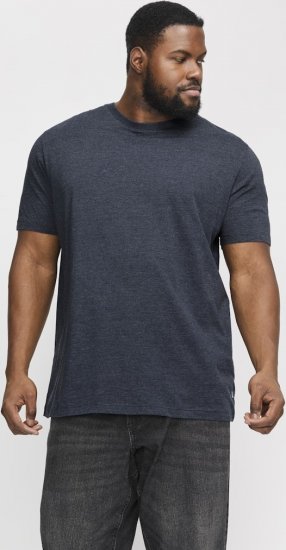 Jack & Jones ORGANIC T-Shirt Navy Blazer/Melange - Tricouri - Tricouri Bărbați Mărimi Mari