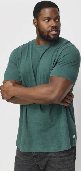 Jack & Jones ORGANIC T-Shirt Green/Melange - Tricouri - Tricouri Bărbați Mărimi Mari