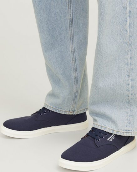 Jack & Jone Mission Canvas Sneakers Navy Blazer - Bărbați pantofi 40-52 - Pantofi bărbați mărimi mari 40-52