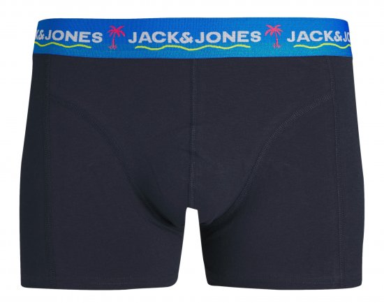 Jack & Jones JACTHOMAS Trunks 3-Pack Navy Blazer - Lenjerie intimă & costum baie - Lenjerie Intimă Bărbați Mărimi Mari