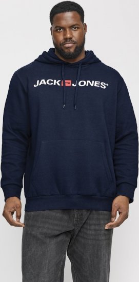 Jack & Jones CORP OLD LOGO REG FIT Hoodie Navy Blazer - Pulovere & hanorace - Pulovere & Hanorace Bărbați Mărimi Mari