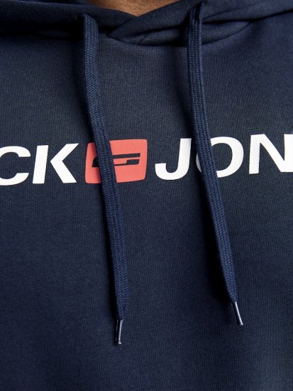 Jack & Jones CORP OLD LOGO REG FIT Hoodie Navy Blazer - Pulovere & hanorace - Pulovere & Hanorace Bărbați Mărimi Mari