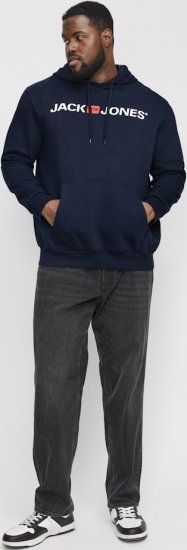 Jack & Jones CORP OLD LOGO REG FIT Hoodie Navy Blazer - Pulovere & hanorace - Pulovere & Hanorace Bărbați Mărimi Mari