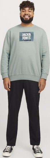 Jack & Jones HUDSON Sweatshirt Iceberg Green - Pulovere & hanorace - Pulovere & Hanorace Bărbați Mărimi Mari