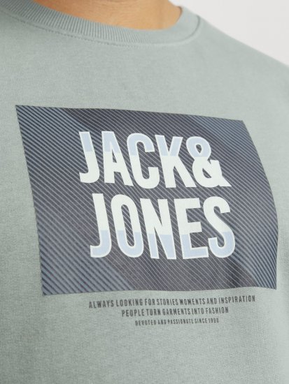 Jack & Jones HUDSON Sweatshirt Iceberg Green - Pulovere & hanorace - Pulovere & Hanorace Bărbați Mărimi Mari
