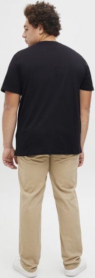 Jack & Jones Tarmac Branding Crew Neck T-Shirt Black - Tricouri - Tricouri Bărbați Mărimi Mari