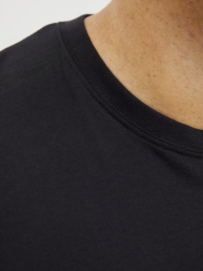 Jack & Jones Tarmac Branding Crew Neck T-Shirt Black - Tricouri - Tricouri Bărbați Mărimi Mari