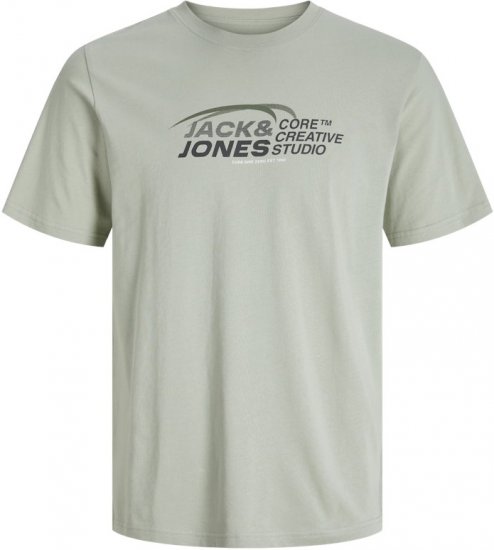 Jack & Jones Tarmac Branding Crew Neck T-Shirt Green - Tricouri - Tricouri Bărbați Mărimi Mari