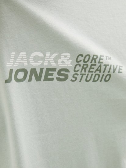 Jack & Jones Tarmac Branding Crew Neck T-Shirt Green - Tricouri - Tricouri Bărbați Mărimi Mari