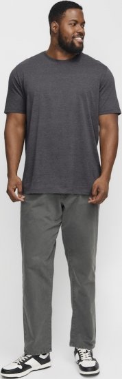 Jack & Jones ORGANIC T-Shirt Dark Grey Melange - Tricouri - Tricouri Bărbați Mărimi Mari