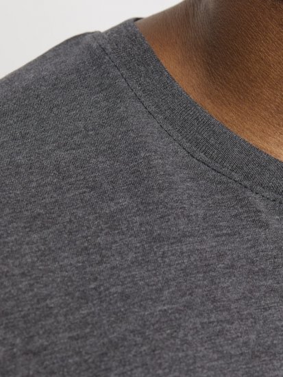 Jack & Jones ORGANIC T-Shirt Dark Grey Melange - Tricouri - Tricouri Bărbați Mărimi Mari