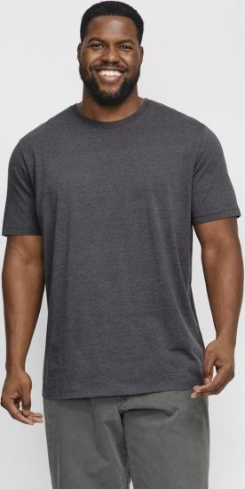 Jack & Jones ORGANIC T-Shirt Dark Grey Melange - Tricouri - Tricouri Bărbați Mărimi Mari