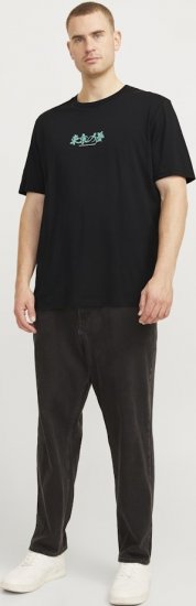Jack & Jones Dreams Front & Back Print Crew Neck T-Shirt Black - Tricouri - Tricouri Bărbați Mărimi Mari