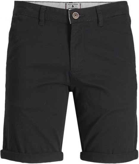 Jack & Jones Dave Chino Shorts Black - Pantaloni scurți - Pantaloni Scurți Mărimi mari Bărbați 